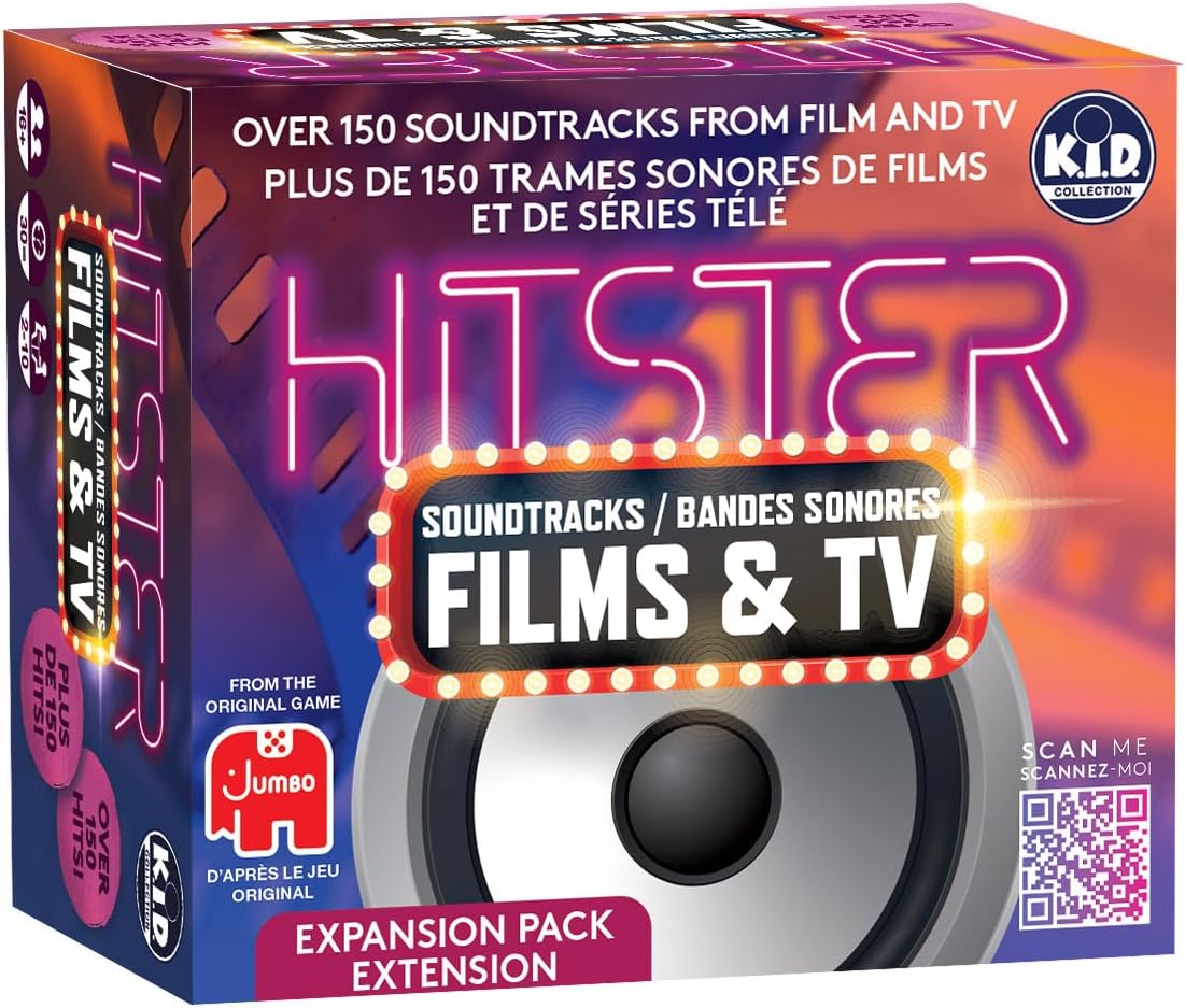 HITSTER - Soundtracks Films & TV - The Ultimate Music Trivia Party Game for Adults and Families - 154 new Songs - 2 to 10 Players Ages 16+